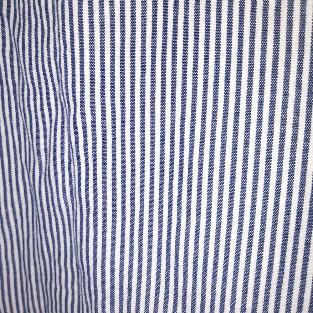 Men's Long Sleeve Gray Stripe Izod Dress Shirt Size XXL - Picture 5 of 5